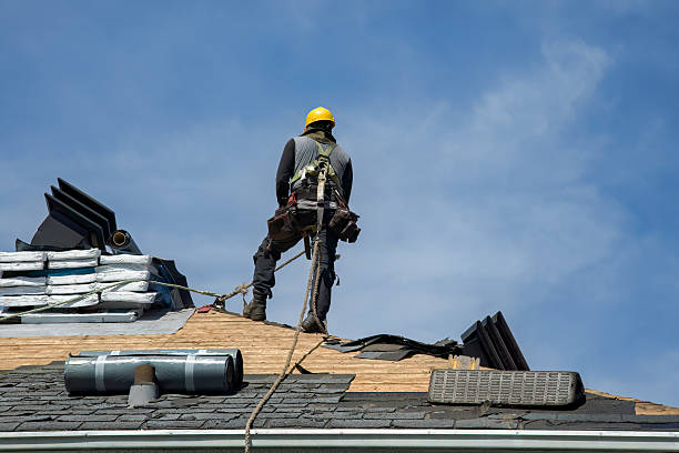 Professional Flat Roof Repair technician working in Waterman, IL
